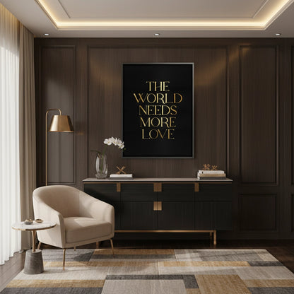 The World Needs More Love - Canvas