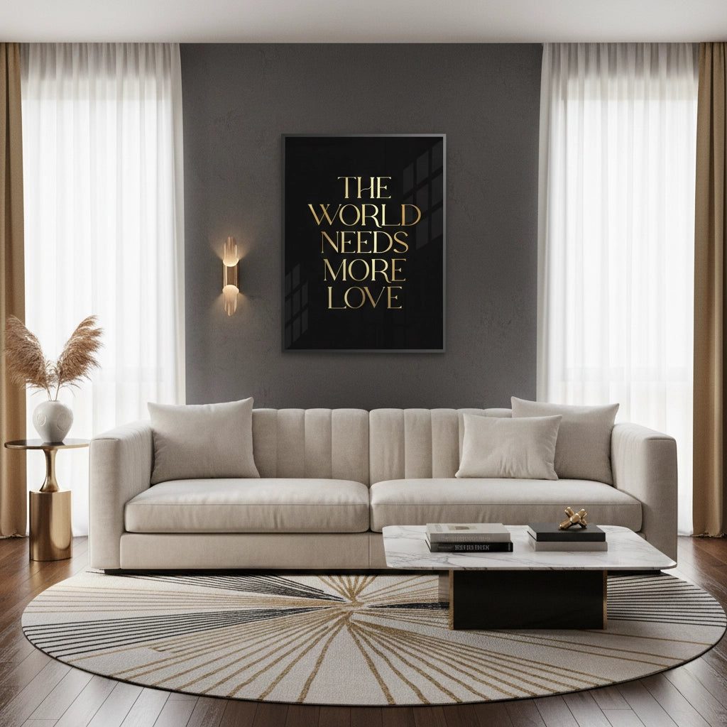 2The World Needs More Love - Fine Art