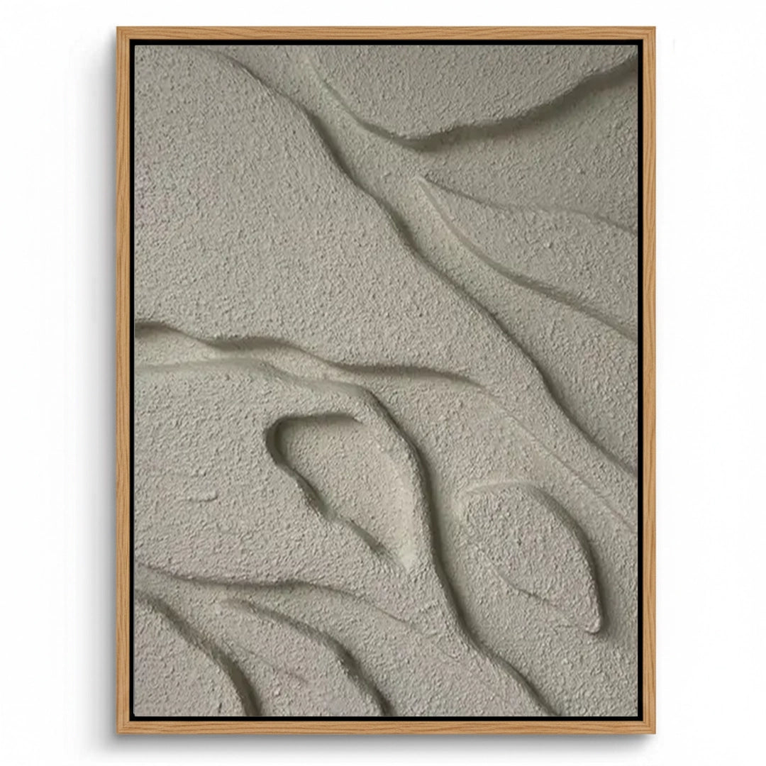 Tidal Plaster canvas painting, modern textured artwork, premium UAE interiors