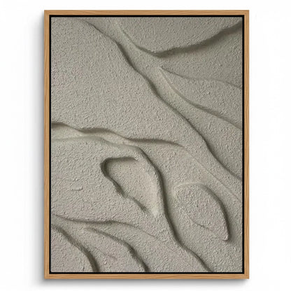 Tidal Plaster canvas painting, modern textured artwork, premium UAE interiors