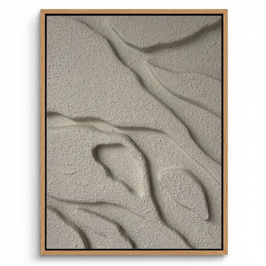 Tidal Plaster canvas painting, modern textured artwork, premium UAE interiors