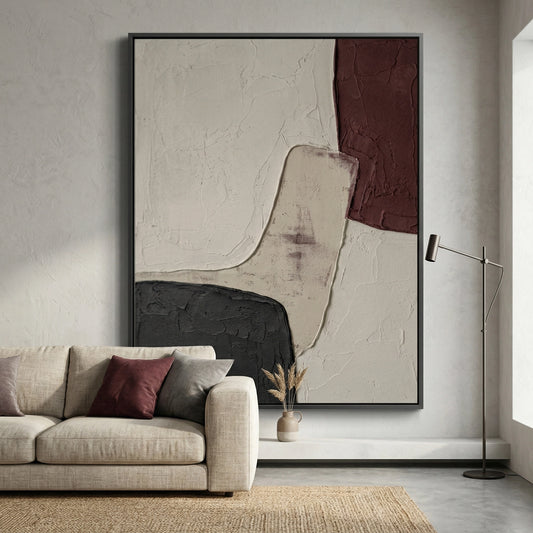 Modern Tonal Fragment artwork featuring soft gradients and minimalist design for luxury UAE interiors