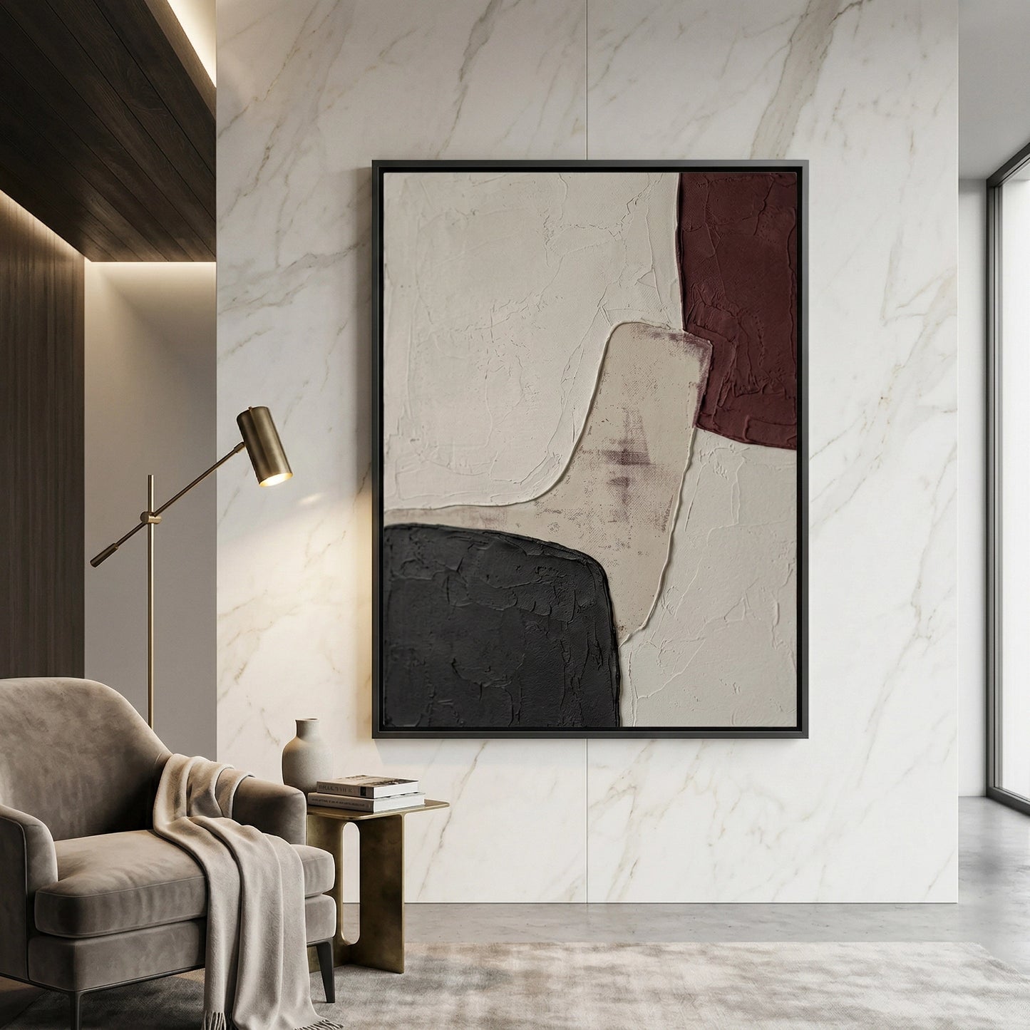 2Elegant Tonal Fragment wall art with subtle tonal shifts for sophisticated UAE living spaces