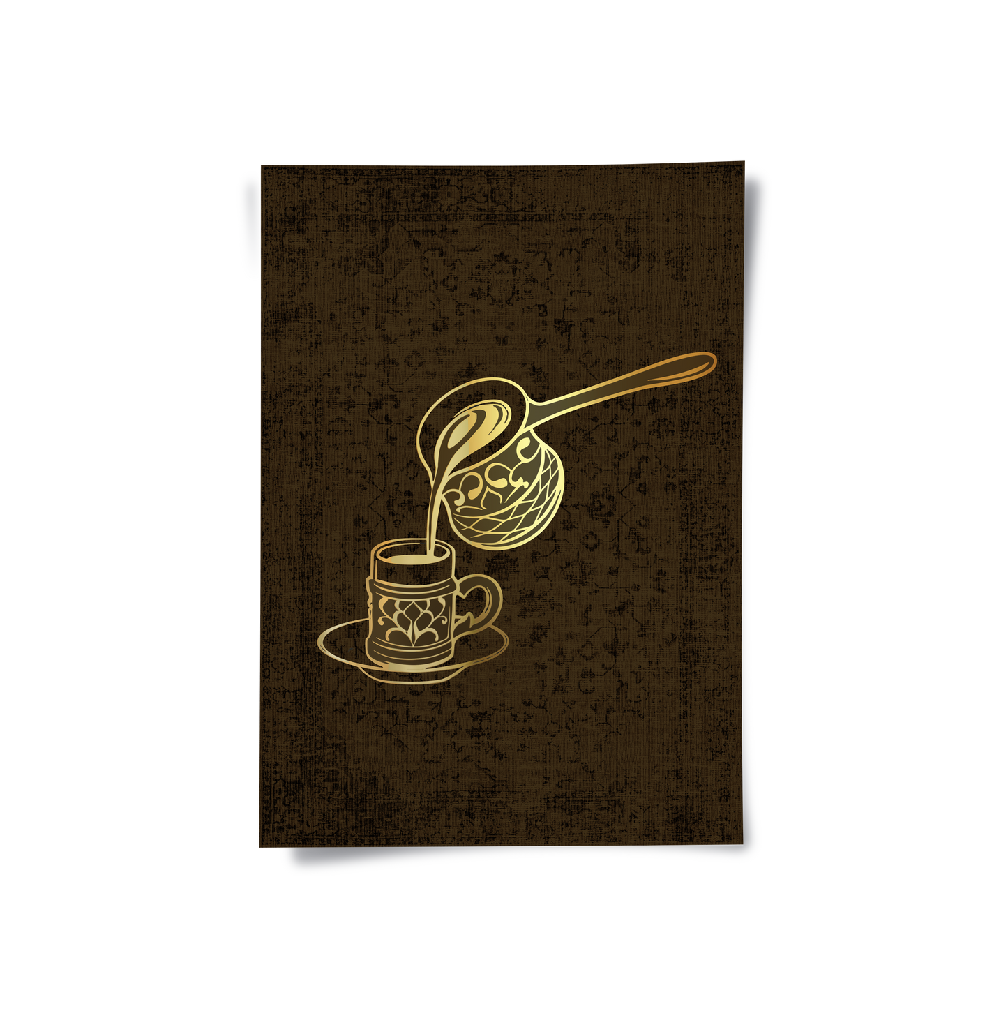 2Traditional Arabic Coffee Set of 2 - Poster