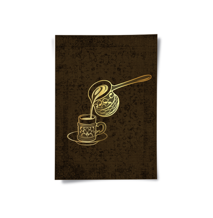 Traditional Arabic Coffee Set of 2 - Poster