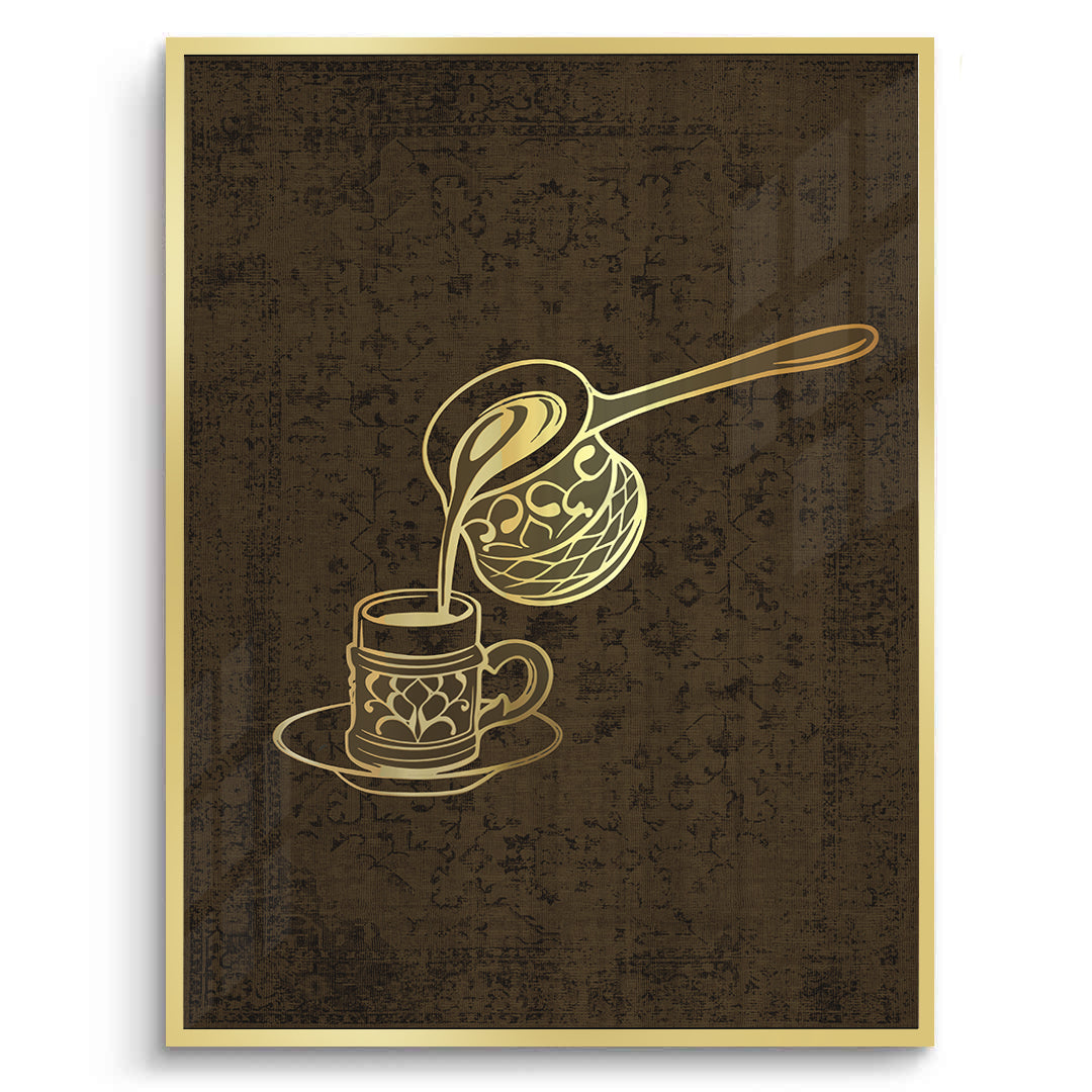 2Traditional Arabic Coffee Set of 2 - Fine Art