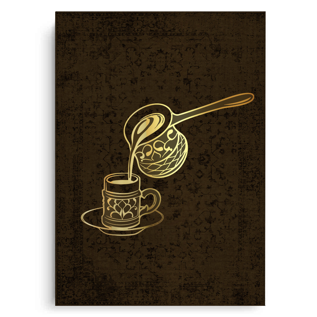 2Traditional Arabic Coffee Set of 2 - Canvas