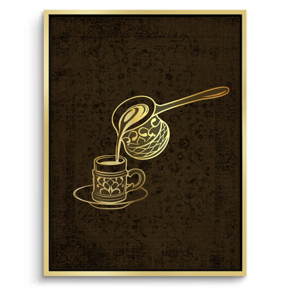 Traditional Arabic Coffee Set of 2 - Canvas