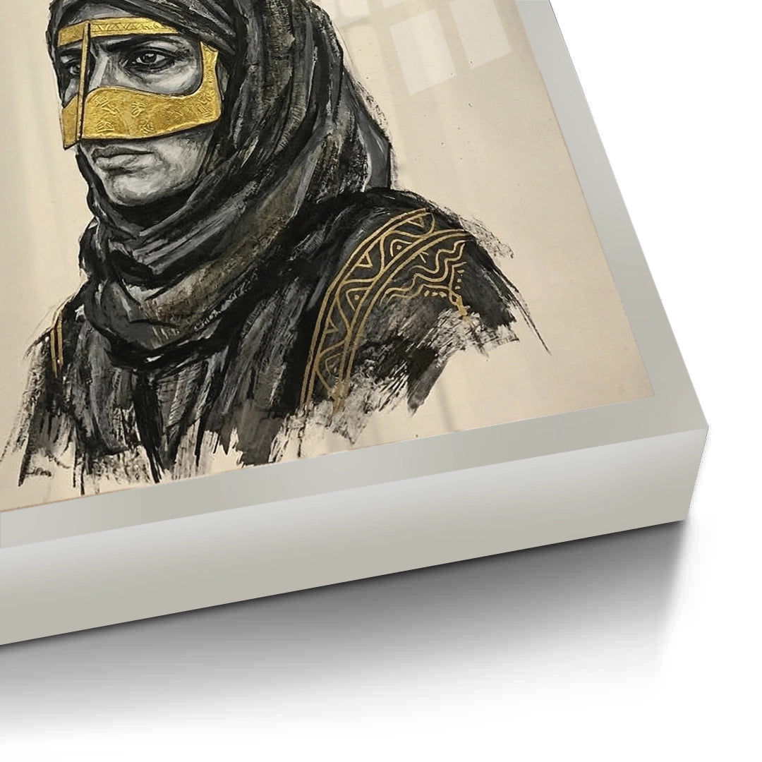 2Traditional Gold Battoulah Mask - Fine Art