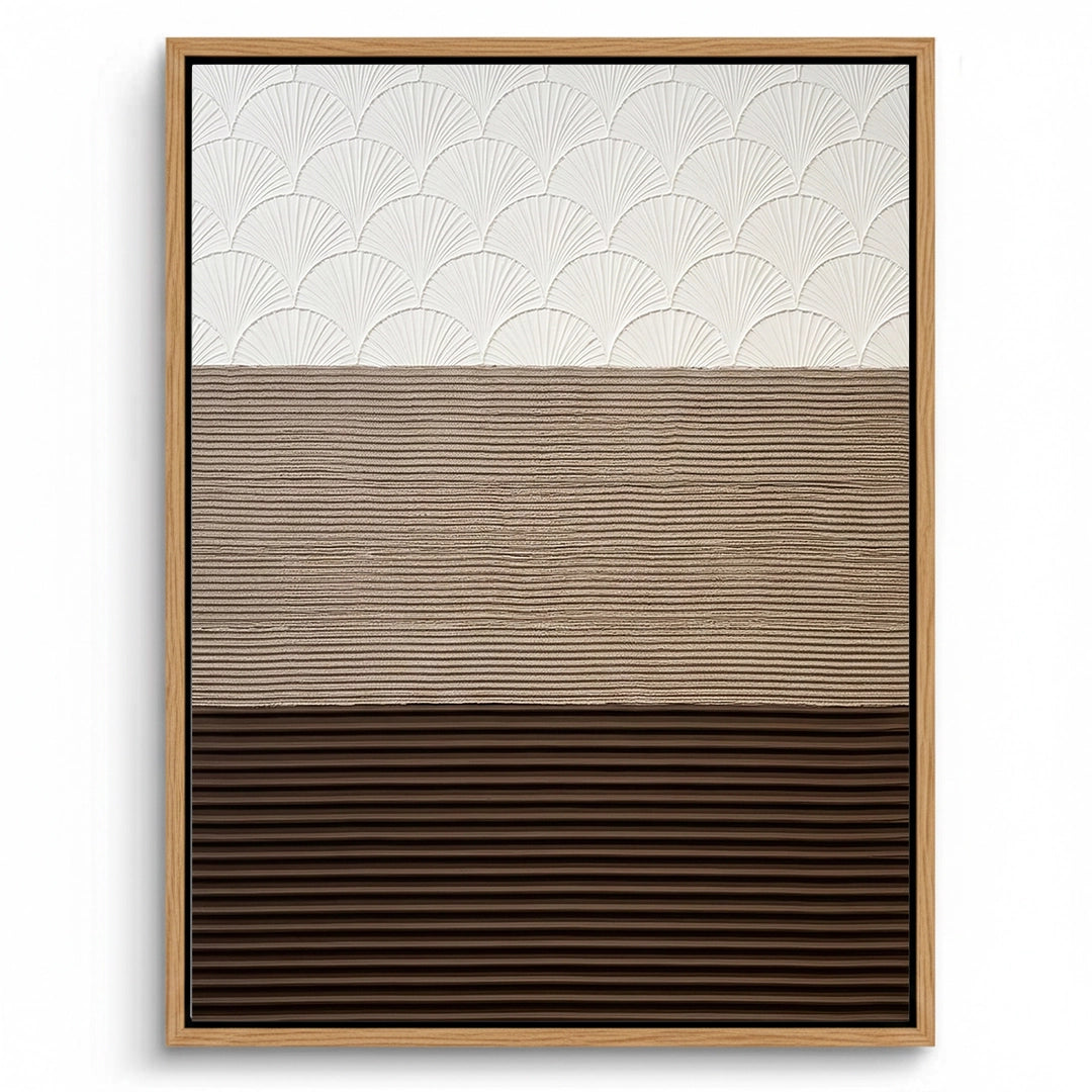 2Trifecta Earth Tone Textured Plaster Art #TET924