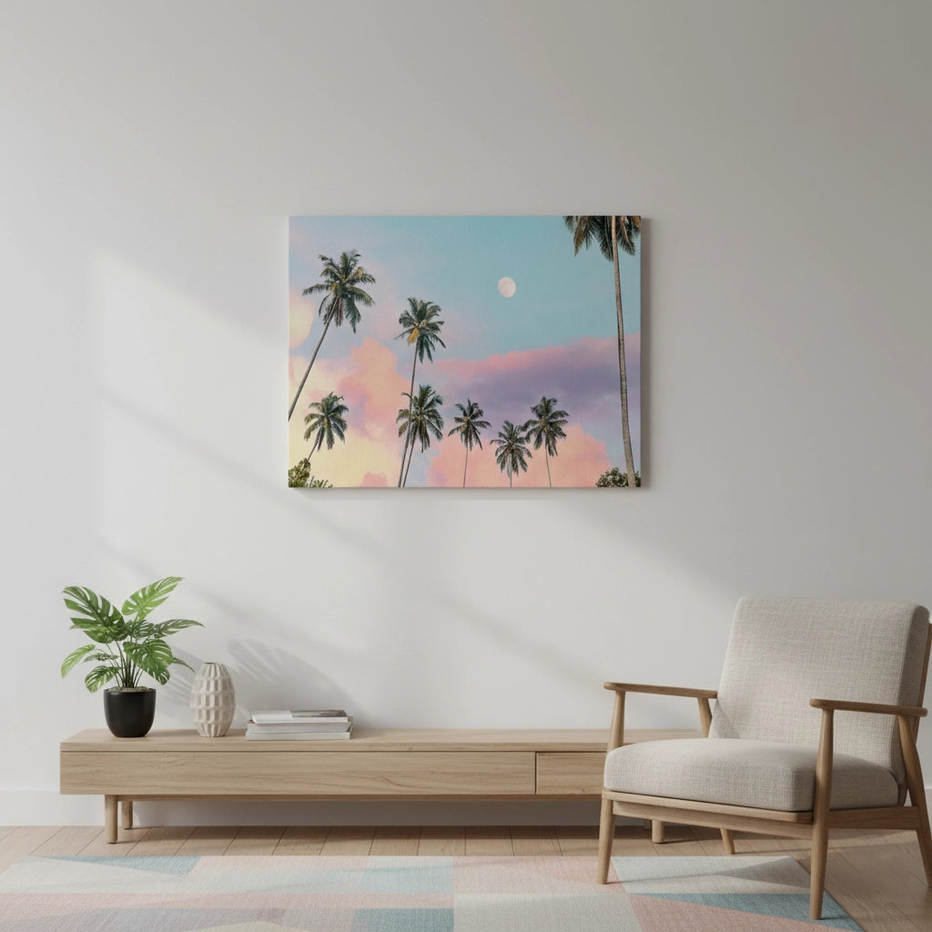 Tropical Moon - Canvas - Jasmineart.ae