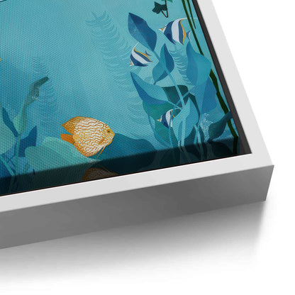 Tropical Wildlife Above and Below - Canvas