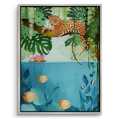 Tropical Wildlife Above and Below - Canvas