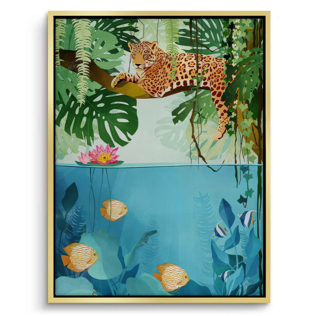 2Tropical Wildlife Above and Below - Canvas