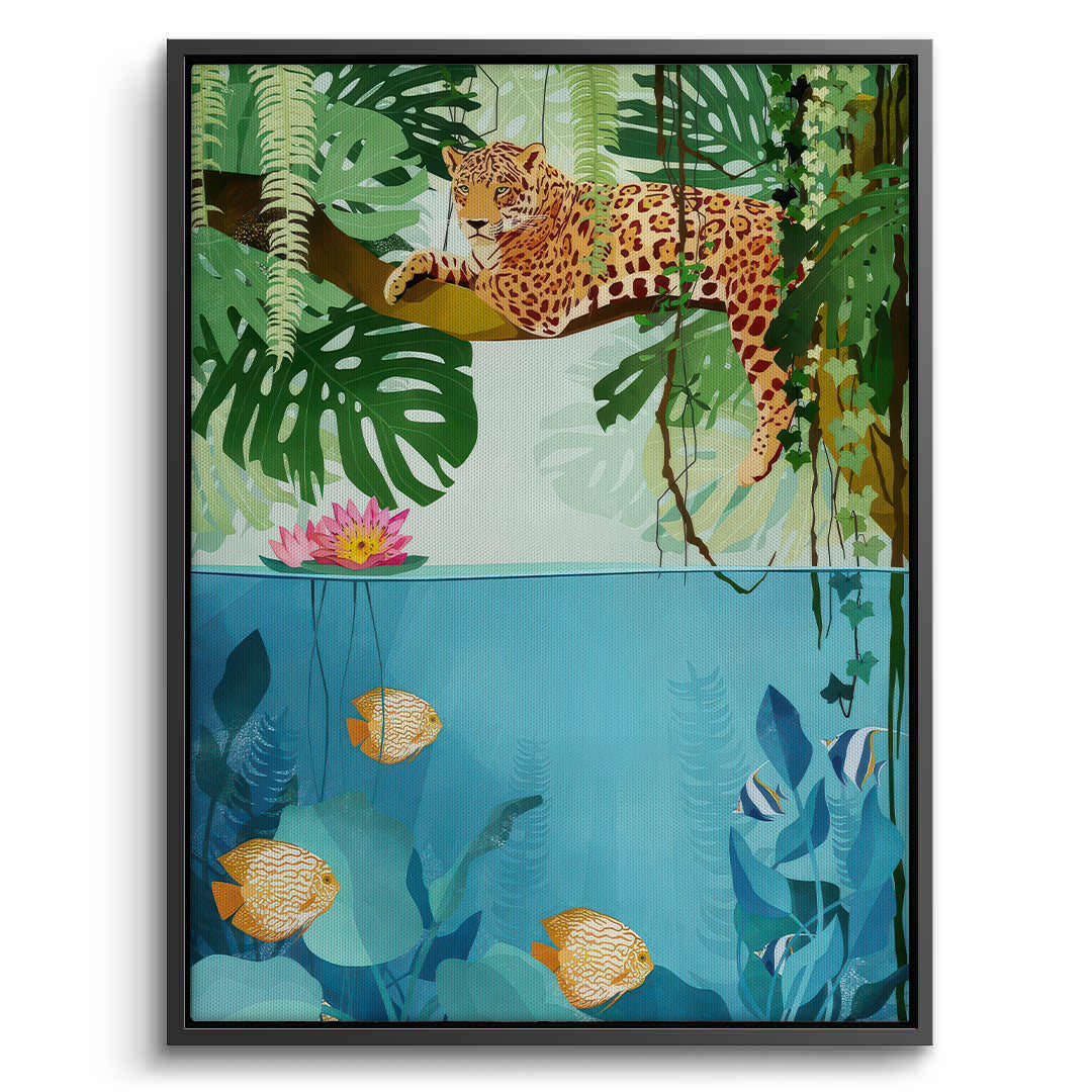 2Tropical Wildlife Above and Below - Canvas