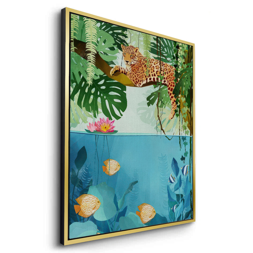 2Tropical Wildlife Above and Below - Canvas