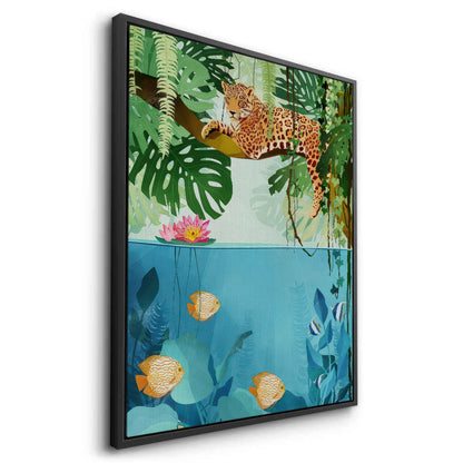 Tropical Wildlife Above and Below - Canvas