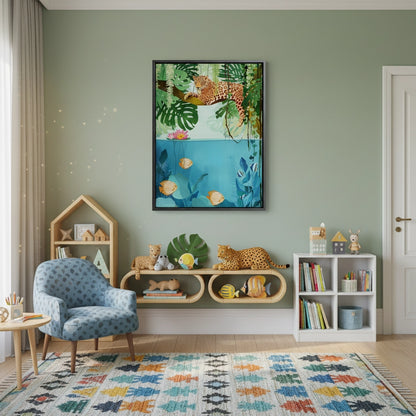 Tropical Wildlife Above and Below - Canvas