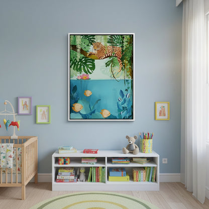 Tropical Wildlife Above and Below - Canvas