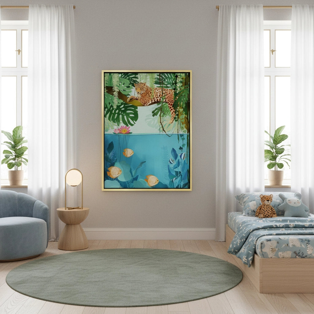 2Tropical Wildlife Above and Below - Canvas