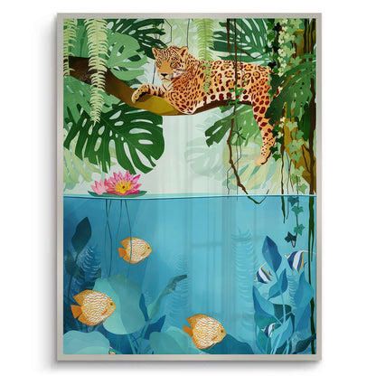 Tropical Wildlife Above and Below - Fine Art