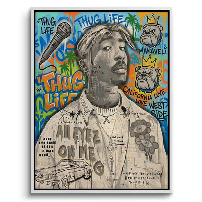 Tupac Shakur Graffiti - Canvas