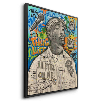 Tupac Shakur Graffiti - Canvas