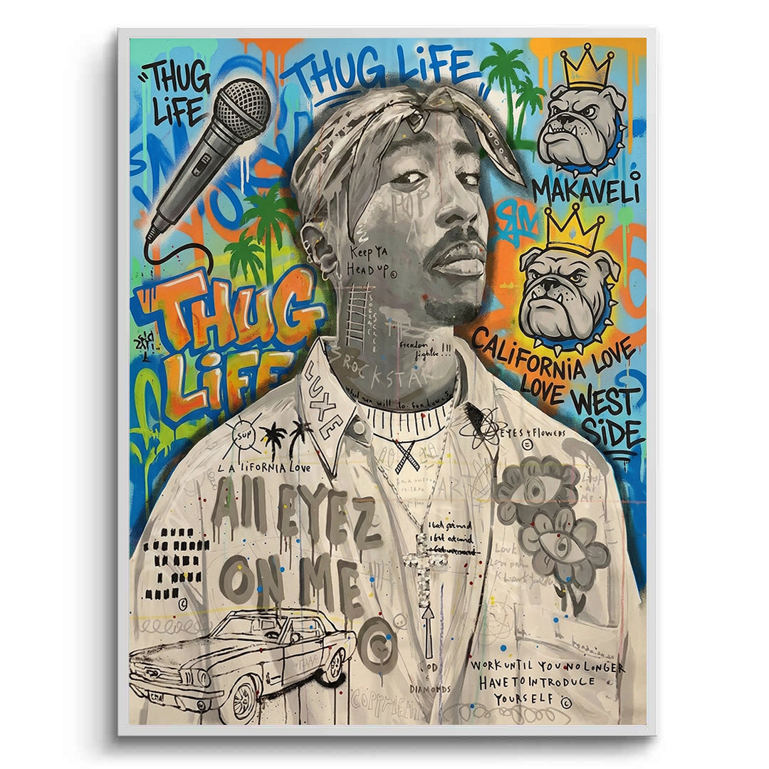 2Tupac Shakur Graffiti - Fine Art