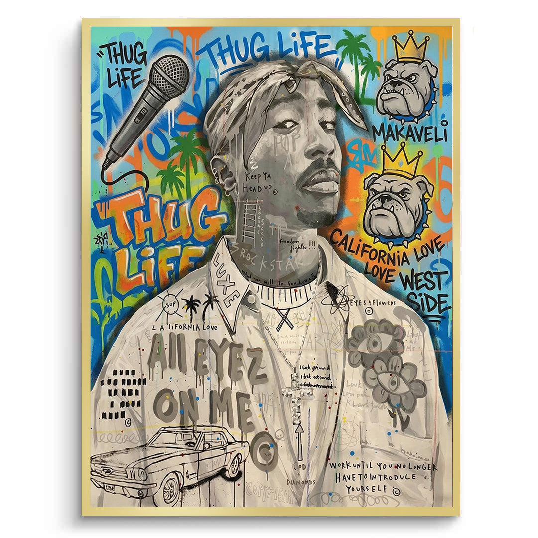 2Tupac Shakur Graffiti - Fine Art