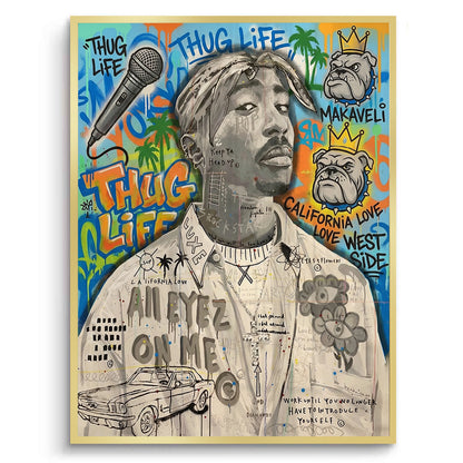 Tupac Shakur Graffiti - Fine Art