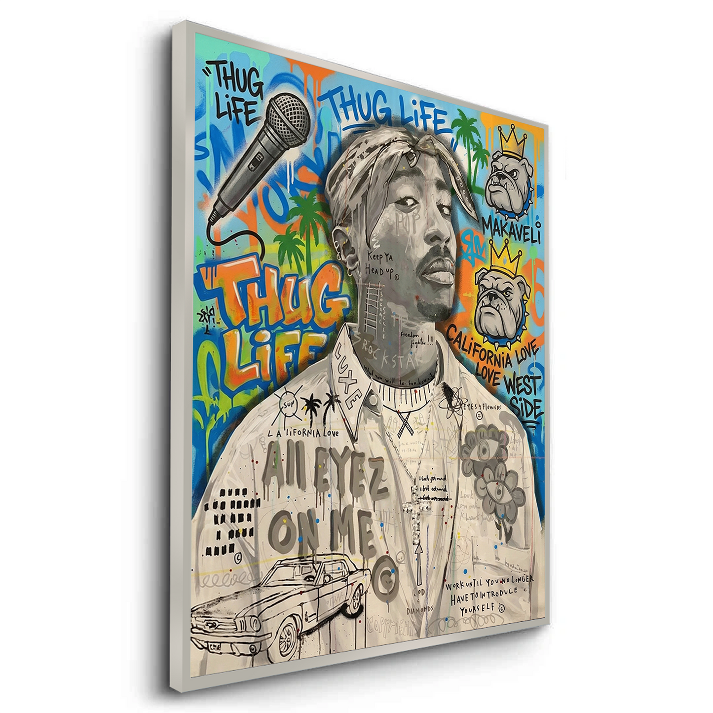 2Tupac Shakur Graffiti - Fine Art