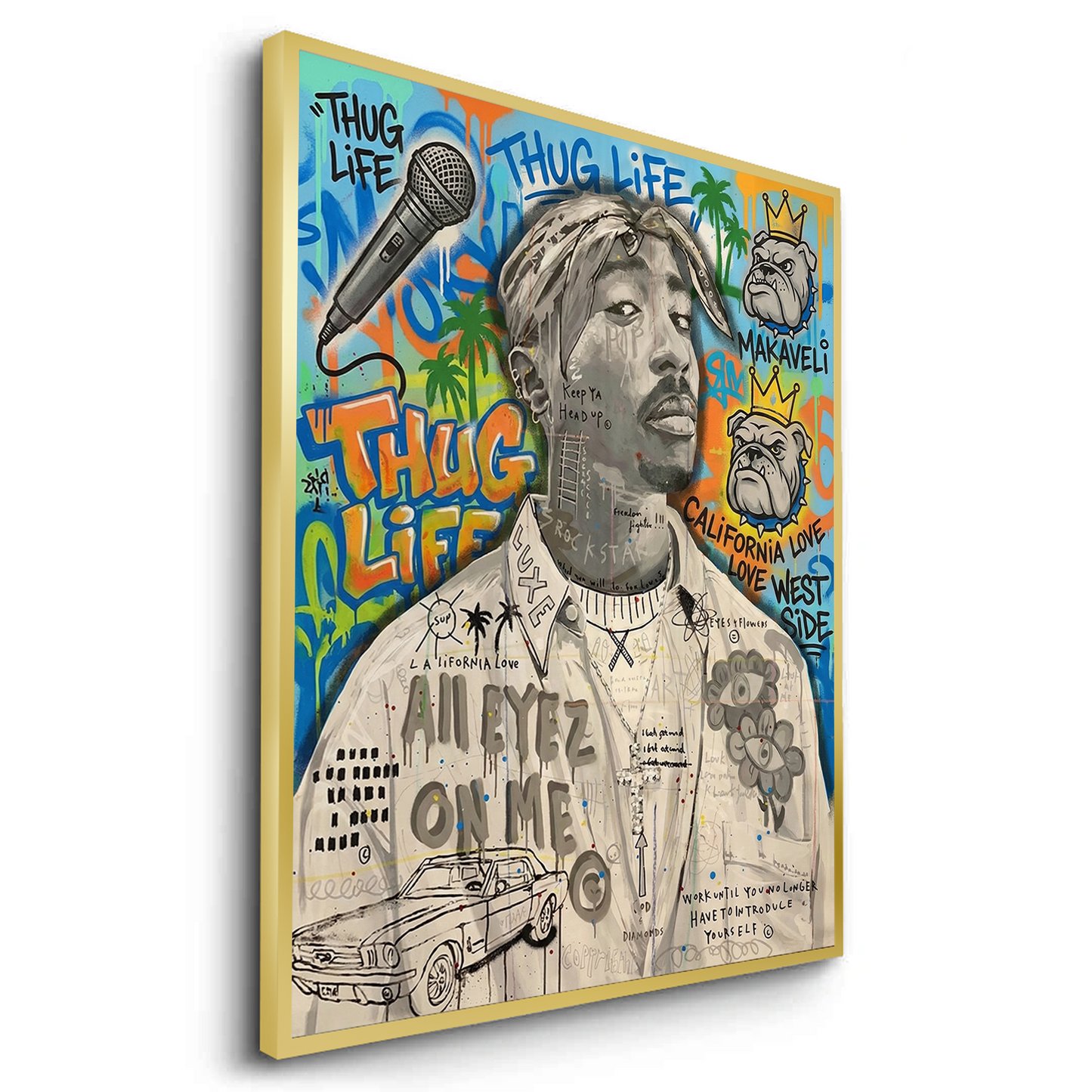 2Tupac Shakur Graffiti - Fine Art