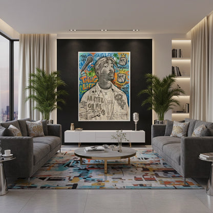 Tupac Shakur Graffiti - Fine Art