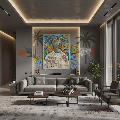 Tupac Shakur Graffiti - Fine Art