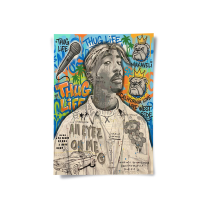 Tupac Shakur Graffiti - Poster
