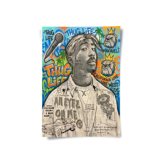Tupac Shakur Graffiti - Poster