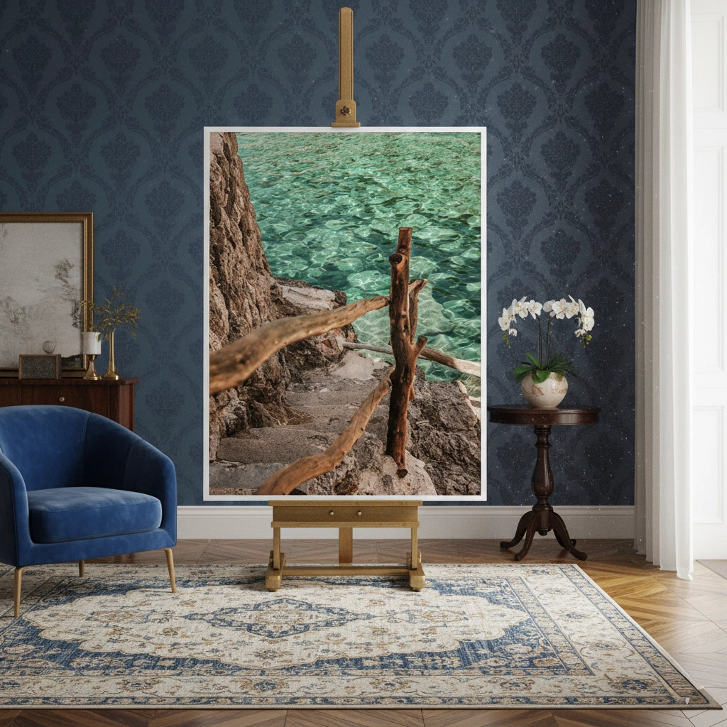 Turquoise Sea - Fine Art - Jasmineart.ae