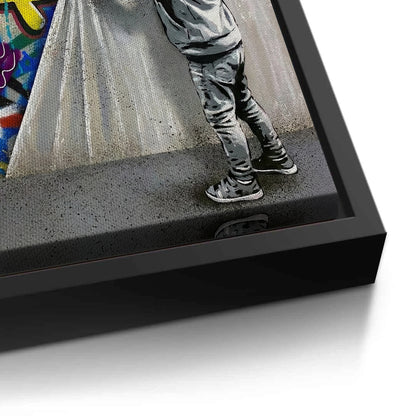 Urban Child Graffiti Reveal - Canvas