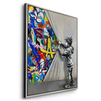 Urban Child Graffiti Reveal - Canvas