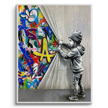 Urban Child Graffiti Reveal - Fine Art