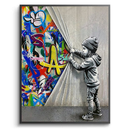 Urban Child Graffiti Reveal - Fine Art