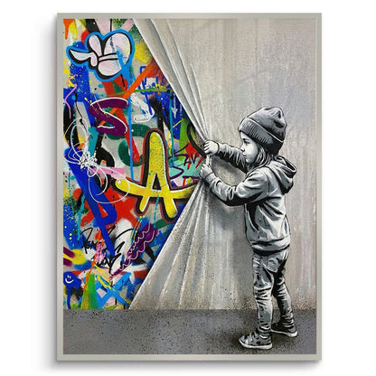 Urban Child Graffiti Reveal - Fine Art