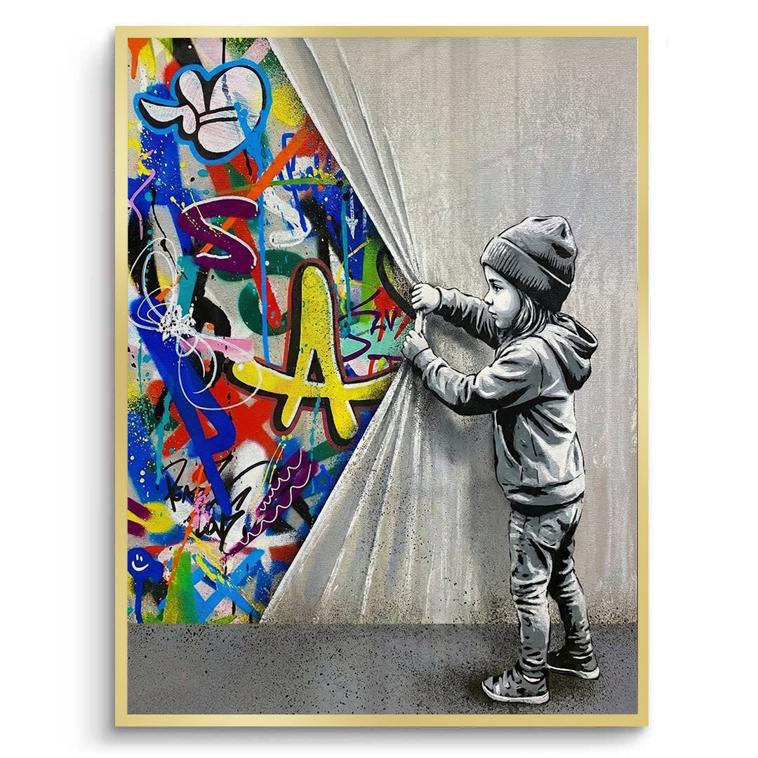 2Urban Child Graffiti Reveal - Fine Art