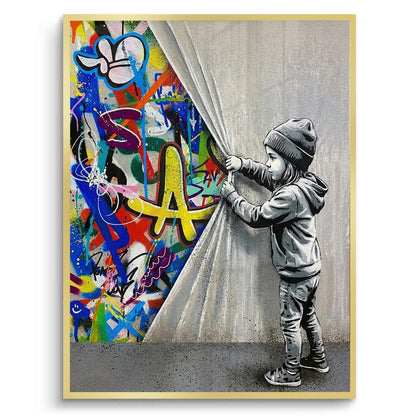 Urban Child Graffiti Reveal - Fine Art