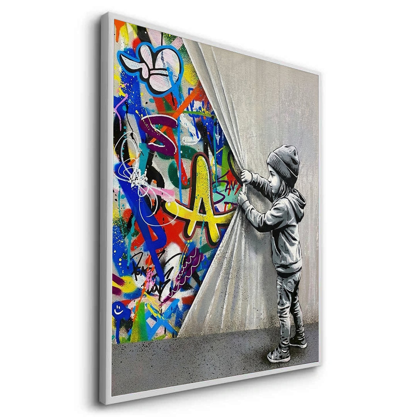 2Urban Child Graffiti Reveal - Fine Art