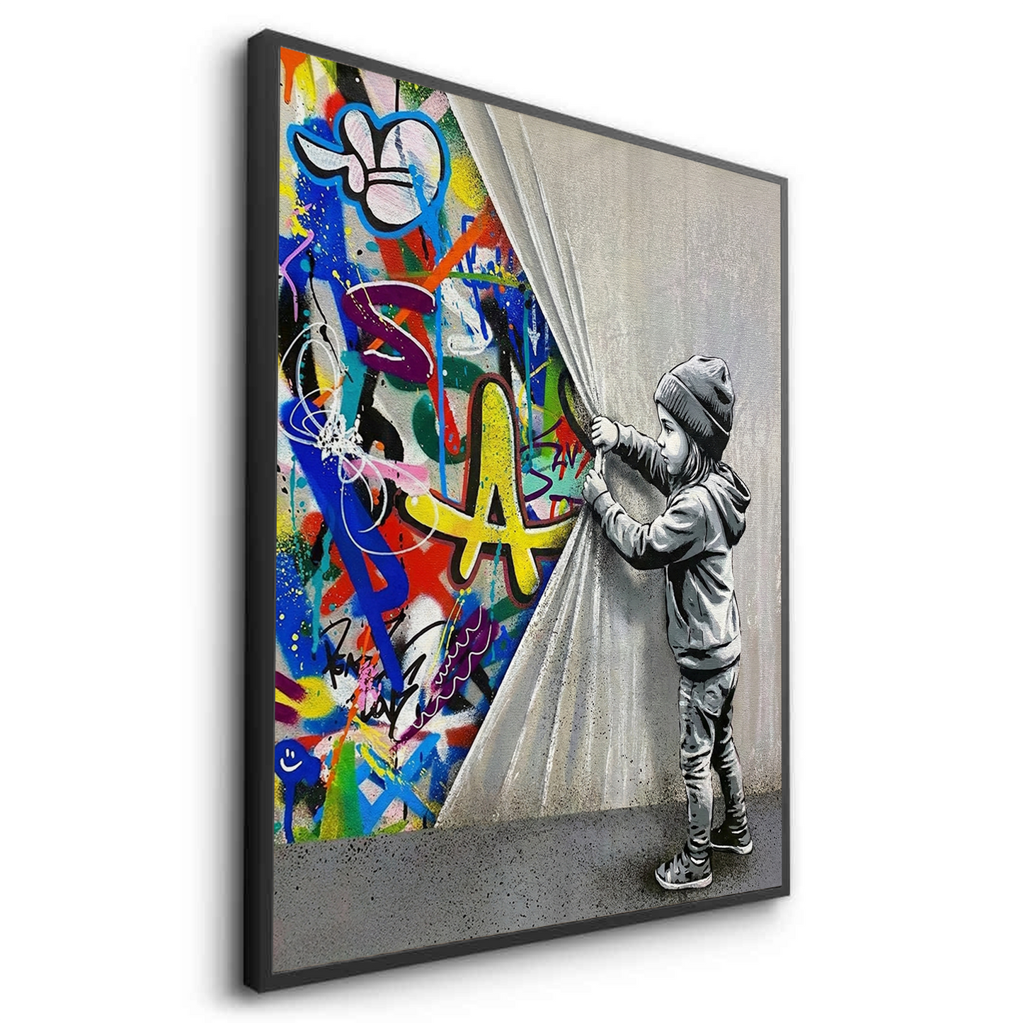 2Urban Child Graffiti Reveal - Fine Art