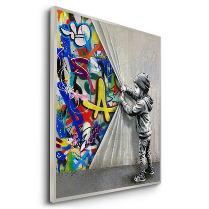 Urban Child Graffiti Reveal - Fine Art
