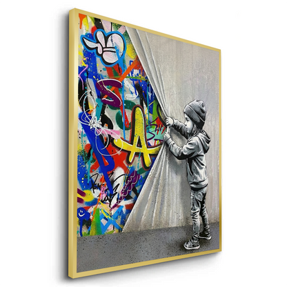 Urban Child Graffiti Reveal - Fine Art