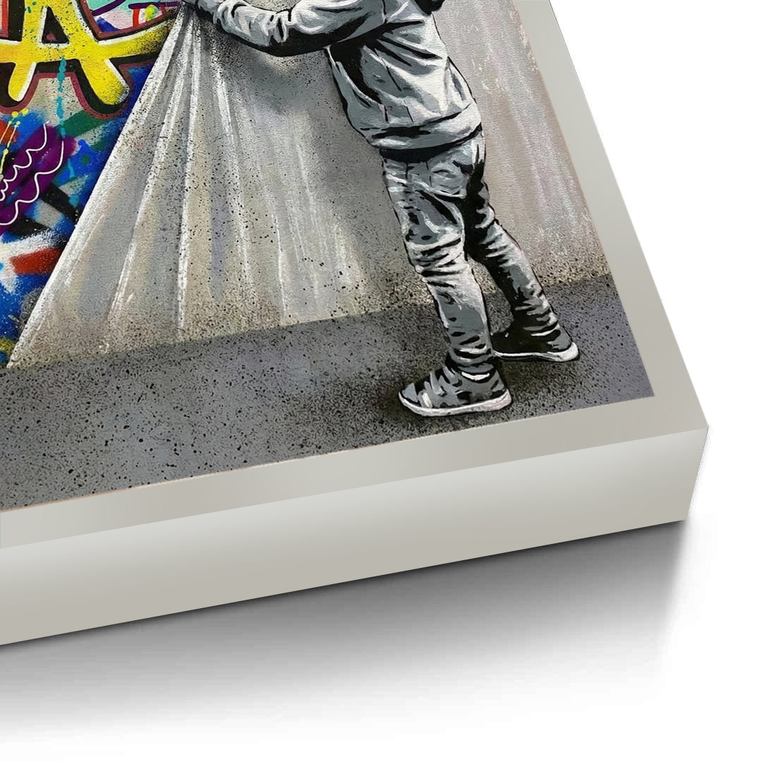 2Urban Child Graffiti Reveal - Fine Art