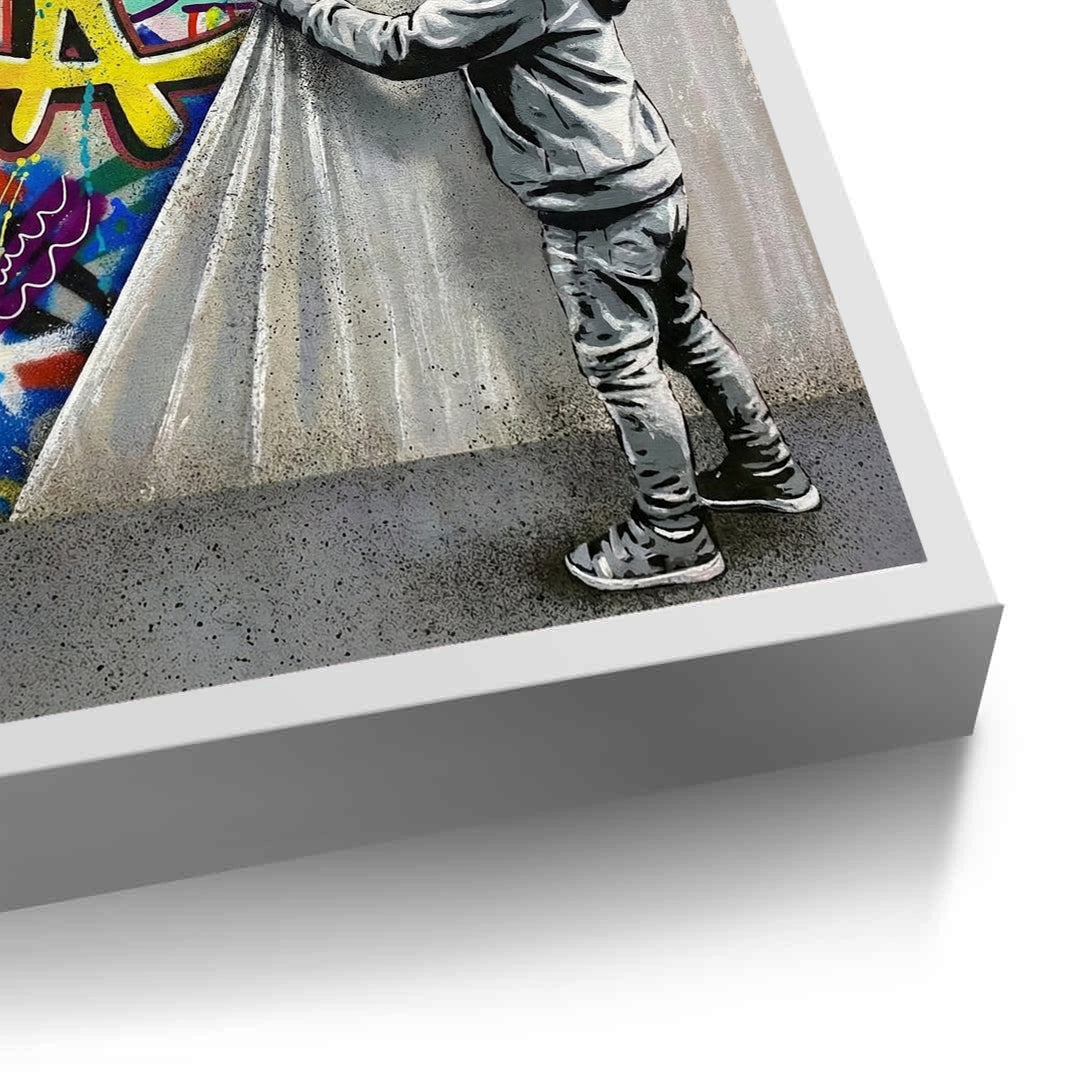 2Urban Child Graffiti Reveal - Fine Art